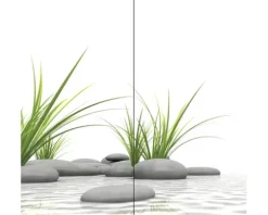 Duschrückwand SCHULTE DecoDesign Zen ExpressPlus Foto Steine Gras 210 x 90 cm EP1900922 634