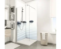 Duschrückwand SCHULTE DecoDesign Zen ExpressPlus Foto Steine Wasser 210 x 90 cm EP1900922 657