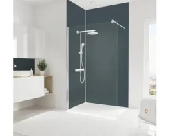 Duschrückwand Set SCHULTE DecoDesign ExpressPlus Farbe anthrazit 255 x 120 cm EP1900916 677