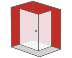 Duschrückwand Set SCHULTE DecoDesign ExpressPlus Farbe anthrazit 255 x 120 cm EP1900916 677