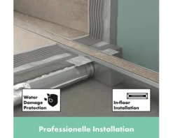 Duschrinne hansgrohe RainDrain Compact 600 mm befliesbar 56175000