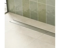 Duschrinne hansgrohe RainDrain Compact 600 mm für flache Installation edelstahl gebürstet 56162800