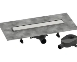 Duschrinne hansgrohe RainDrain Go 500 mm für flache und Standard Installation edelstahl gebürstet rückseitig befliesbar 56270800