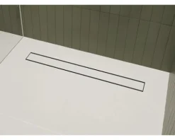 Duschrinne hansgrohe RainDrain Go 500 mm für flache und Standard Installation edelstahl gebürstet rückseitig befliesbar 56270800