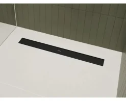Duschrinne hansgrohe RainDrain Go 500 mm für flache und Standard Installation schwarz matt rückseitig befliesbar 56270670