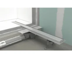 Duschrinne hansgrohe RainDrain Go 500 mm für flache und Standard Installation schwarz matt rückseitig befliesbar 56270670