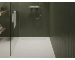 Duschrinne hansgrohe RainDrain Go 500 mm für flache und Standard Installation schwarz matt rückseitig befliesbar 56270670