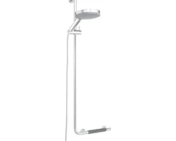 Duschstange mit Sicherheitsgriff TIGER Boston Comfort & Safety links chrom