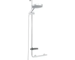 Duschstange mit Sicherheitsgriff TIGER Boston Comfort & Safety links chrom