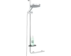 Duschstange mit Sicherheitsgriff TIGER Boston Comfort & Safety links chrom