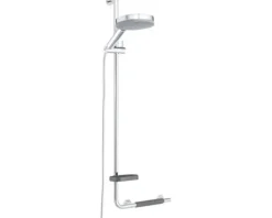 Duschstange mit Sicherheitsgriff TIGER Boston Comfort & Safety links chrom