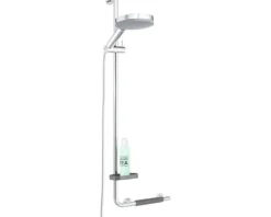 Duschstange mit Sicherheitsgriff TIGER Boston Comfort & Safety links chrom