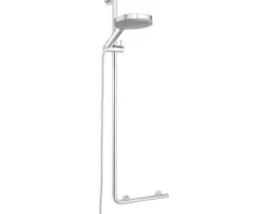 Duschstange mit Sicherheitsgriff TIGER Boston Comfort & Safety links chrom
