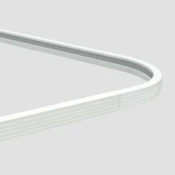 Duschstange Universal Duschvorhangstange Duschvorhangschiene Weiss U -Form (90 x 90 x 90 cm)
