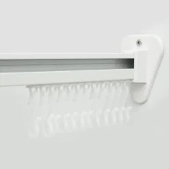 Duschstange Universal Duschvorhangstange Duschvorhangschiene Weiss U -Form (90 x 90 x 90 cm)