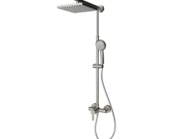 Duschsäule inkl. Einhebelmischer SCHULTE Classic ExpressPlus edelstahl matt EP9621 90