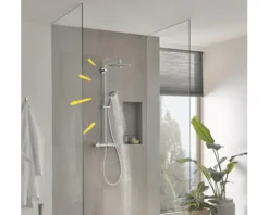 Duschsäule inkl. Thermostat GROHE Vitalio Joy System chrom 27298003