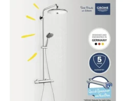 Duschsäule inkl. Thermostat GROHE Vitalio Joy System chrom 27298003