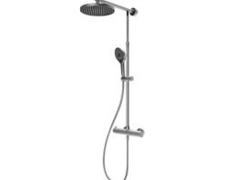 Duschsäule inkl. Thermostat SCHULTE Duschmaster Rain anthrazit matt D964028 280