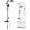 Duschsäule inkl. Thermostat Schütte Madura Fresh schwarz