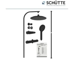 Duschsäule inkl. Thermostat Schütte Madura Fresh schwarz