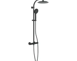 Duschsäule inkl. Thermostat Schütte Madura Fresh schwarz