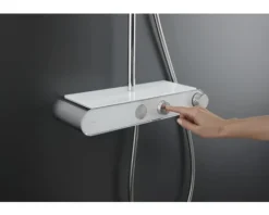 Duschsäule inkl. Thermostat DURAVIT Shelf 1050 MinusFlow chrom glänzend TH4382008005