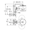 Duschsäule inkl. Thermostat GROHE Rainshower 310 chrom glänzend 27966001