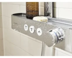 Duschsäule inkl. Thermostat hansgrohe Pulsify S chrom 24240000