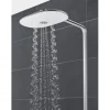 Duschsäule inkl. Thermostat GROHE Rainshower System SmartControl Duo 360 moon white 26250LS0