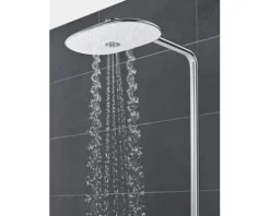 Duschsäule inkl. Thermostat GROHE Rainshower System SmartControl Duo 360 moon white 26250LS0