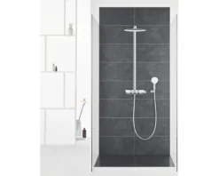 Duschsäule inkl. Thermostat GROHE Rainshower System SmartControl Duo 360 moon white 26250LS0