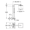 Duschsäule inkl. Thermostat GROHE Euphoria Cube XXL System 230 chrom 26087000