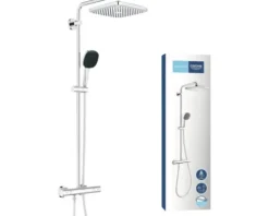 Duschsäule inkl. Thermostat Grohe Quickfix Vitalio Comfort 250 chrom glänzend 26697001