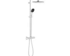 Duschsäule inkl. Thermostat Grohe Quickfix Vitalio Comfort 250 chrom glänzend 26696001