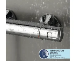 Duschsäule inkl. Thermostat Grohe Quickfix Vitalio Comfort 250 chrom glänzend 26696001