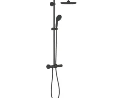 Duschsäule inkl. Thermostat Grohe Quickfix Vitalio Start 250 schwarz matt 266782431
