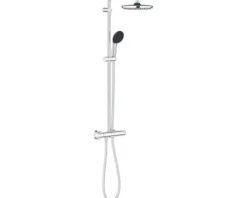 Duschsäule inkl. Thermostat Grohe Quickfix Vitalio Start System 250 chrom glänzend 26677001