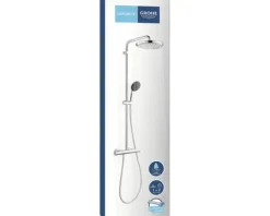 Duschsäule inkl. Thermostat Grohe Quickfix Vitalio Start System 250 chrom glänzend 26677001