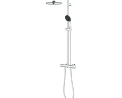 Duschsäule inkl. Thermostat Grohe Quickfix Vitalio Start System 250 chrom glänzend 26677001