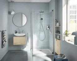 Duschsäule inkl. Thermostat Grohe Quickfix Vitalio Start System 250 chrom glänzend 26677001