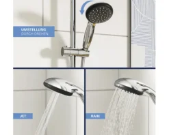 Duschsäule inkl. Thermostat GROHE Vitalio Start 210 chrom 26538000