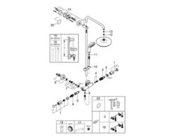 Duschsäule inkl. Thermostat GROHE Vitalio Start 210 chrom 26538000