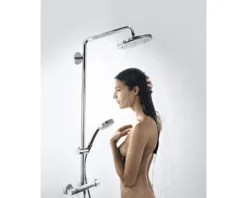 Duschsäule inkl. Thermostat hansgrohe Croma Showerpipe 220 1jet chrom 27185000