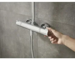 Duschsäule inkl. Thermostat hansgrohe Crometta S Showerpipe 240 1jet chrom 27268000