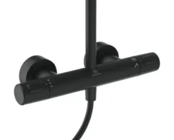 Duschsäule inkl. Thermostat Ideal Standard Ceratherm T25+ silk black matt A7210XG
