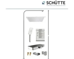 Duschsäule inkl. Thermostat Schütte Ocean chrom anthrazit