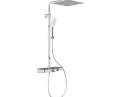 Duschsäule inkl. Thermostat Schütte Ocean chrom anthrazit
