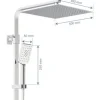 Duschsäule inkl. Thermostat Schütte Ocean chrom weiß
