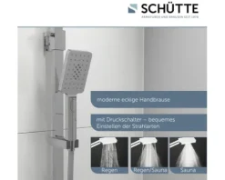 Duschsäule inkl. Thermostat Schütte Ocean chrom weiß